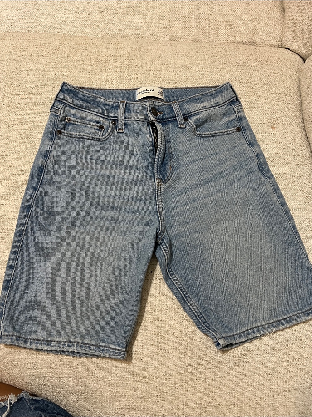 Abercrombie & Fitch Light Wash Denim Shorts